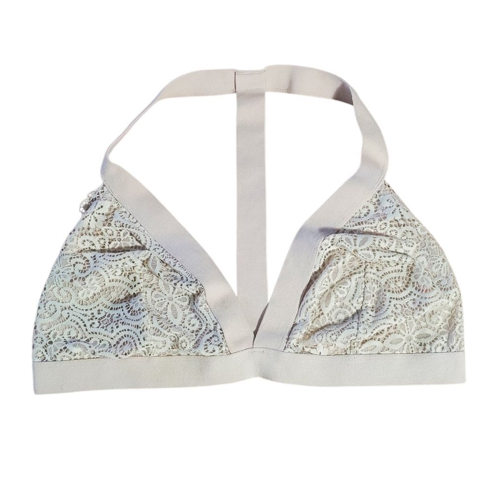Colsie Light Pink Floral Lace Bralette